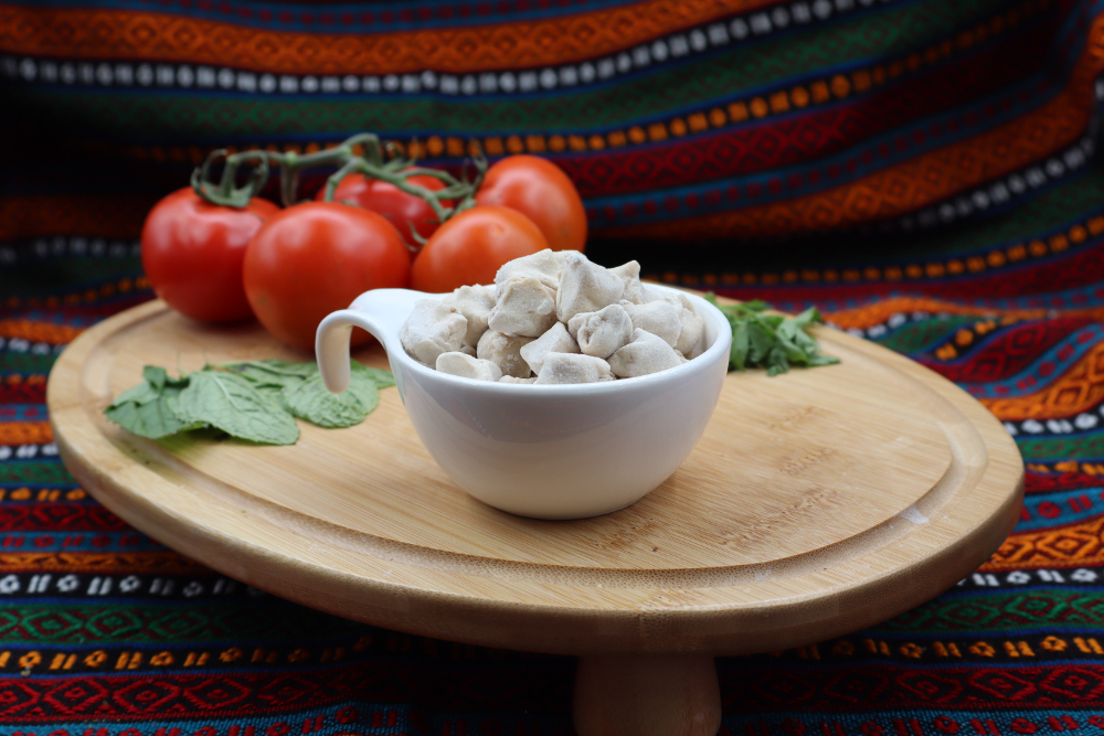 dondurulmuş hazır mantı